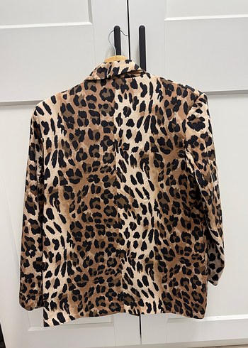 Zara Zara Leopar Desenli kadın blazer ceket