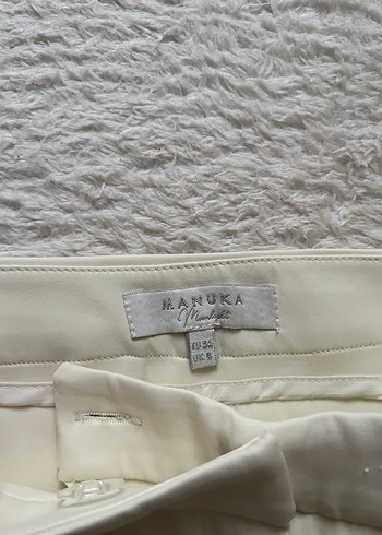 38 Beden Düğmeli krem/ekru Kadın Blazer Ceket
