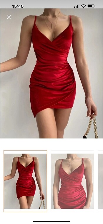 Zara Kırmızı kadife mini elbise