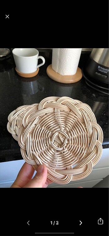Rattan bardak altlıgı