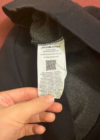 Siyah Baskılı Fermuarlı Erkek Sweatshirt - Görsel 2