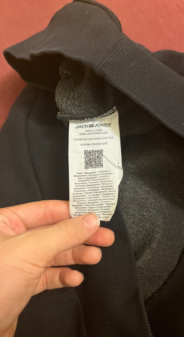 Siyah Baskılı Fermuarlı Erkek Sweatshirt - Görsel 2