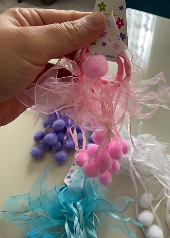 Accessorize Çok Renkli Püsküllü Bohem Çocuk Saç Tokası