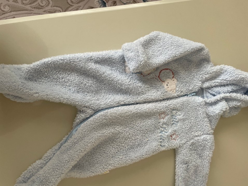 Gri Nakışlı Bebek Tulumu - Görsel 2