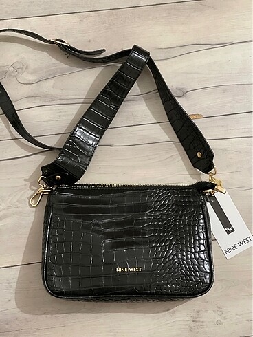 Nine west çapraz siyah çanta