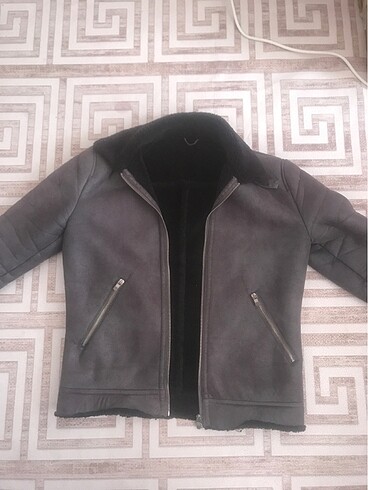 Zara İçi kürklü biker erkek ceket