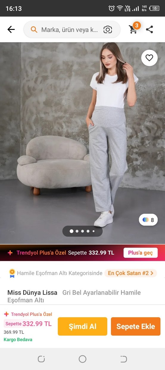 İkili Hamile Pantolon - Görsel 3