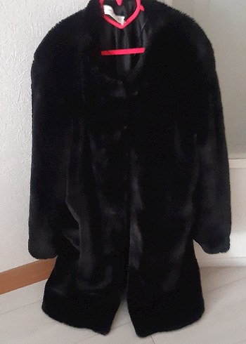 mango orjinal marka Siyah Kadın Midi Boy Kürk Detayl - Görsel 4