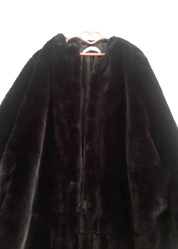 mango orjinal marka Siyah Kadın Midi Boy Kürk Detayl - Görsel 2