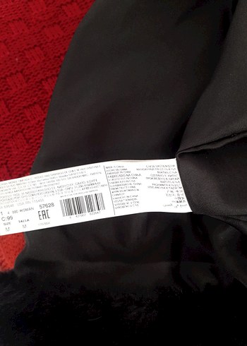 mango orjinal marka Siyah Kadın Midi Boy Kürk Detayl - Görsel 9