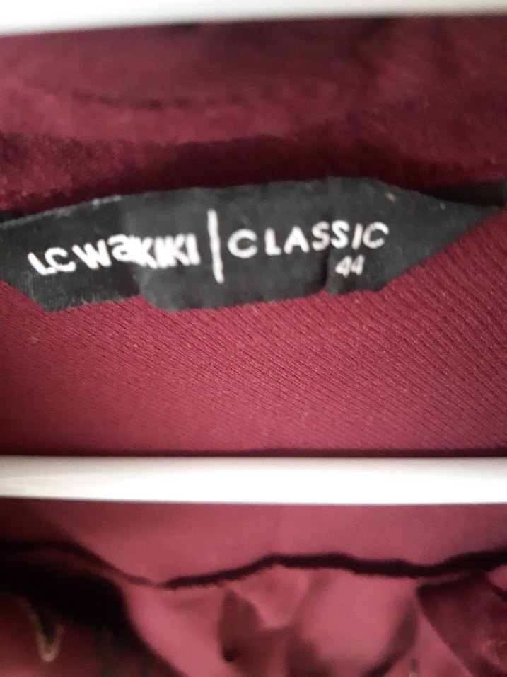 Kadın Bordo Düğmeli nakisli Gömlek - Görsel 4