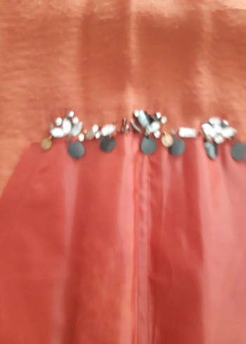 Uzun Kol Kapüşonlu Kiremit rengi Bohem Tunik - Görsel 6