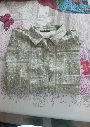 yeşil Bohem Uzun Keten Elbise - Görsel 7