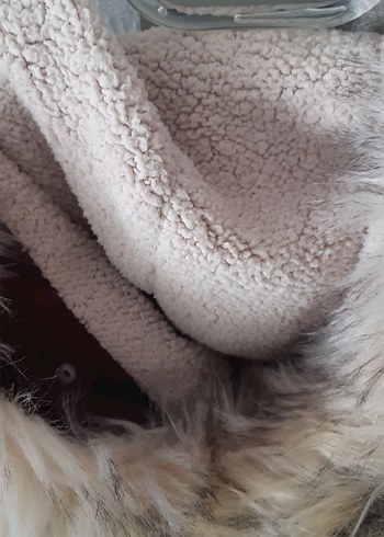 Bordo Kadın Midi Kaban Kürk Detaylı - Görsel 6