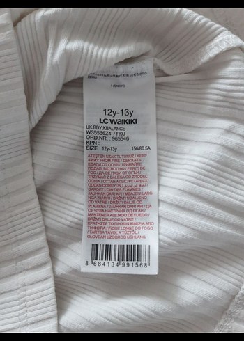 kiz cocuk Beyaz Pliseli Boğazlı Triko - Görsel 6