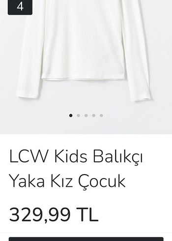 kiz cocuk Beyaz Pliseli Boğazlı Triko - Görsel 7