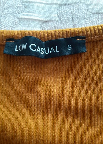 V Yaka taba rengi Kısa Kollu Kadın Bluz - Görsel 3