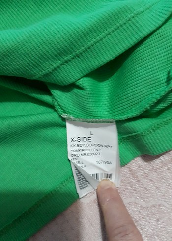 kadin Yeşil Kemerli Street Wear Tişört - Görsel 6