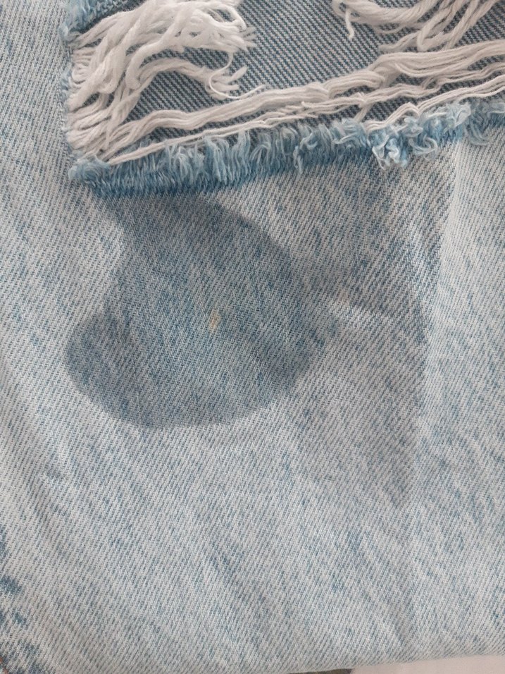 Mavi Loose yirtik boru paça Kadın Kot Pantolon - Görsel 3