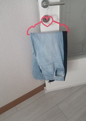 Pull and Bear Kadın Mavi siyah Kot Pantolon