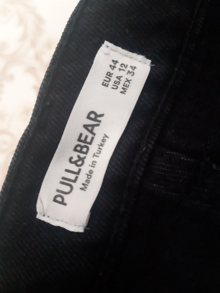 Kadın Mavi siyah Kot Pantolon - Görsel 4