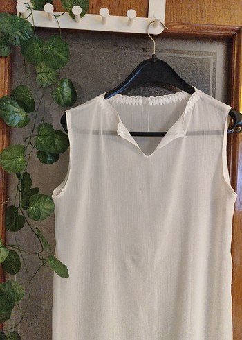 Beyaz plaj elbisesi - Görsel 4