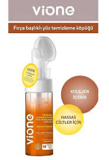 Vione fırça başlıklı yüz temizleme köpüğü