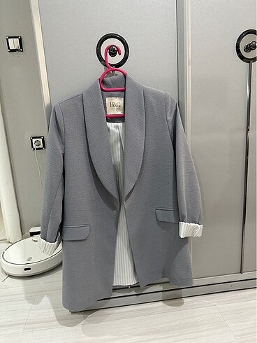 Gri blazer ceket