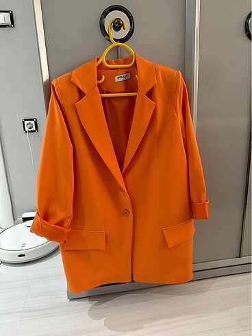 Turuncu blazer ceket