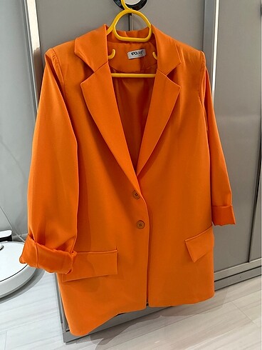 m Beden Turuncu blazer ceket