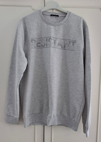 LC Waikiki Gri Baskılı Erkek Sweatshirt