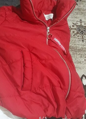 m Beden kırmızı Renk KISA MONT