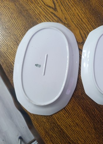 Çiçek Desenli Beyaz Gri Servis Tabakları - Görsel 5