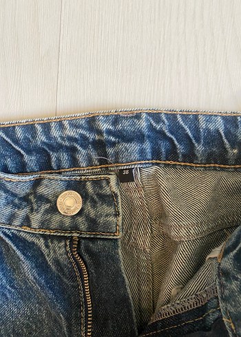 Trendyol & Milla Düğmeli Mavi Kadın Denim Pantolon