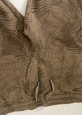 Düğmeli Rahat Kesim Kahverengi Hamile Şortu - Görsel 2