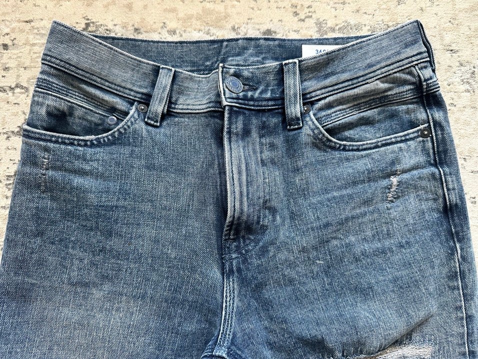 H&M Yırtık Detaylı Erkek Slim Fit Kot Pantolon - Görsel 3