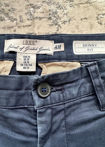 H&M Erkek Siyah Skinny Fit Pantolon - Görsel 3