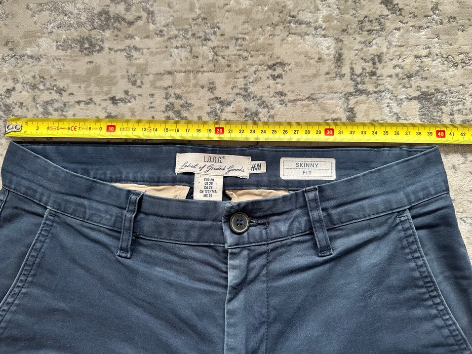 H&M Erkek Siyah Skinny Fit Pantolon - Görsel 4