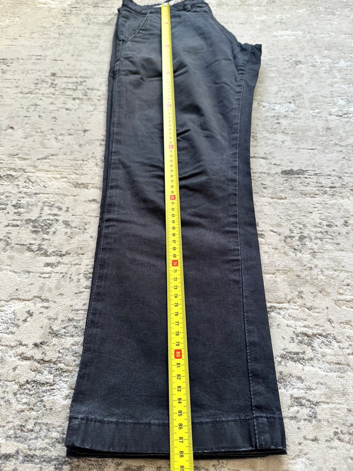 ZARA Erkek Siyah Chino Pantolon Slim Fit - Görsel 5