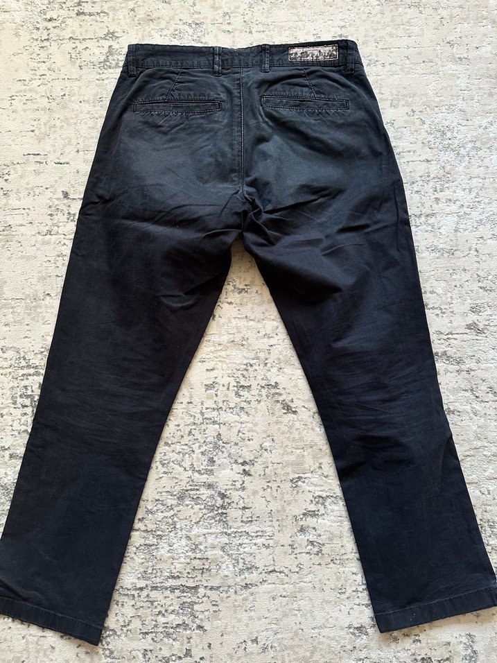 ZARA Erkek Siyah Chino Pantolon Slim Fit - Görsel 3