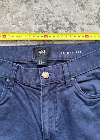 H&M Erkek Lacivert Skinny Fit Pantolon - Görsel 3