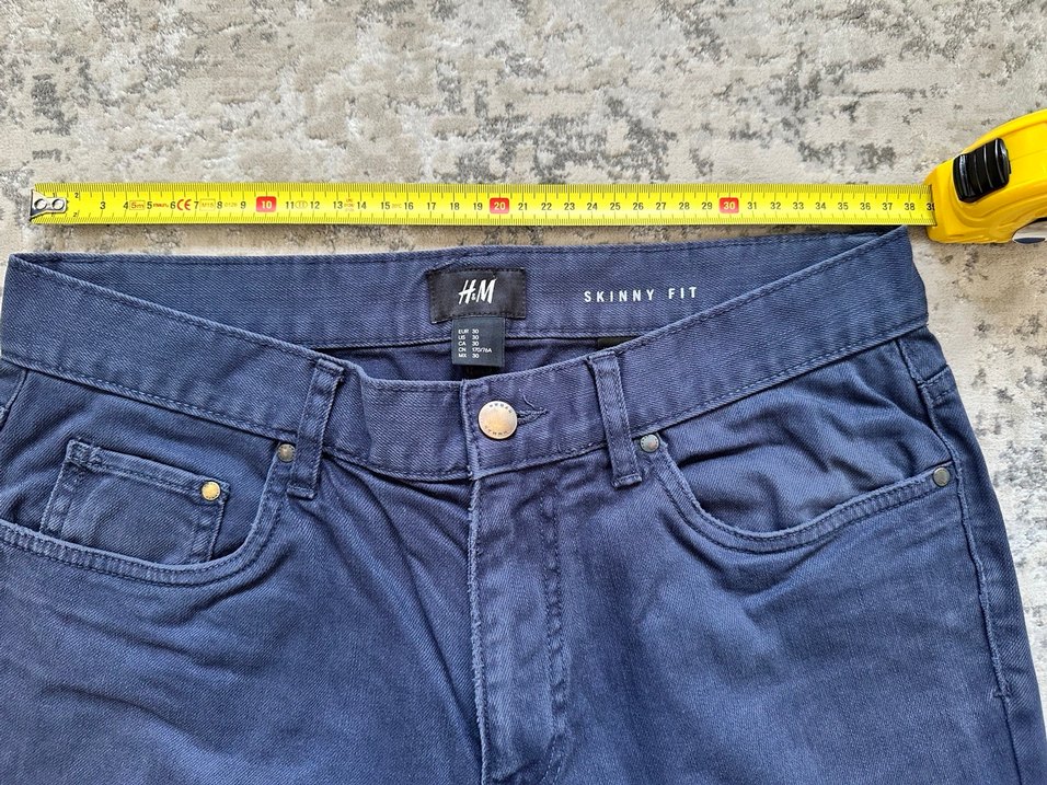H&M Erkek Lacivert Skinny Fit Pantolon - Görsel 3