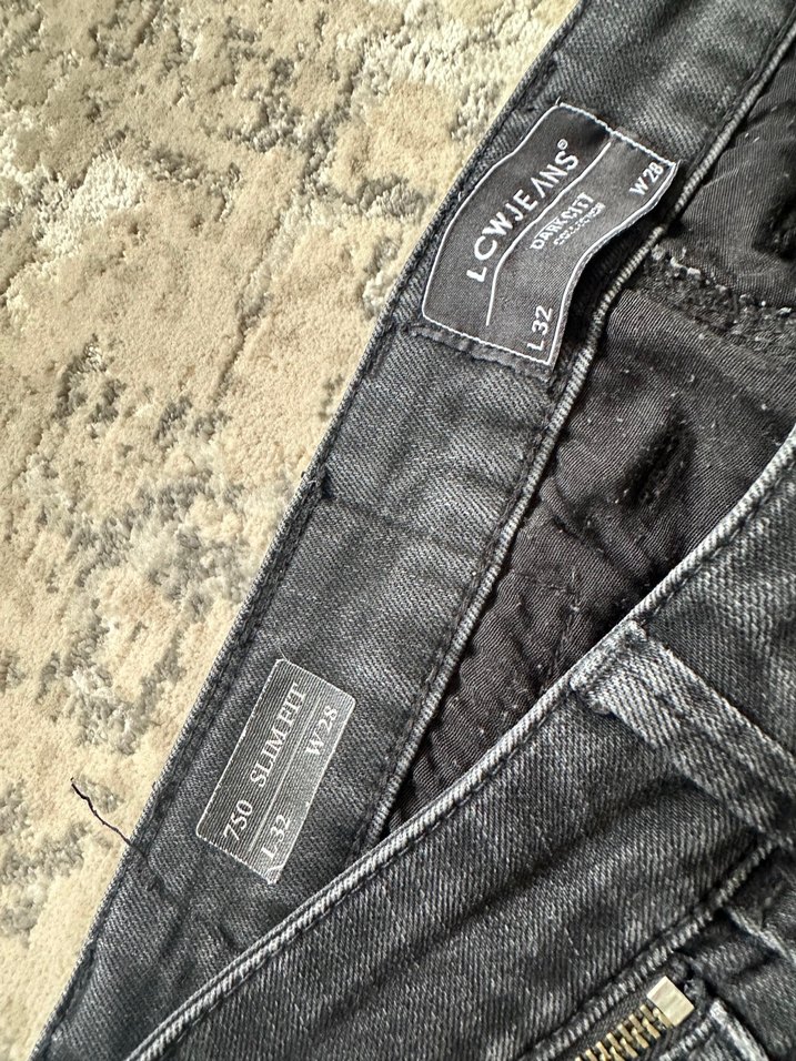 Gri Erkek Regular Fit Denim Jean - Görsel 4