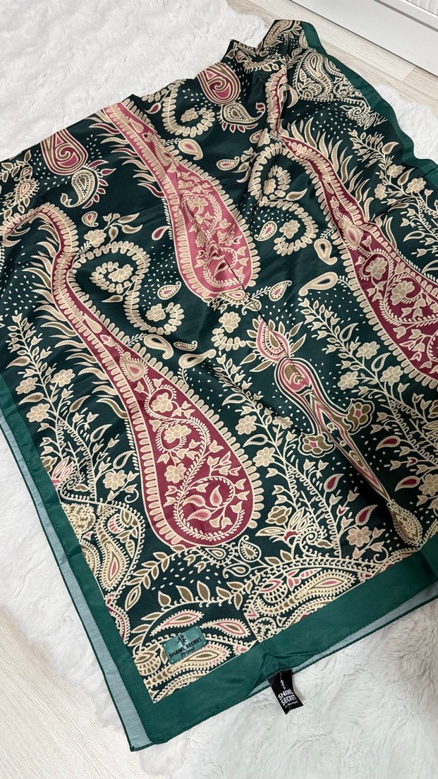 Yeşil Bohem Kadın Şal - Görsel 2