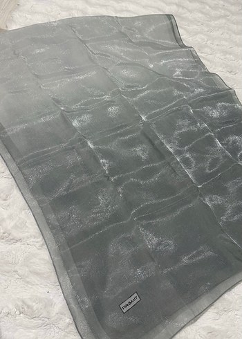 Gri Drapeli Kadın Şal - Görsel 2