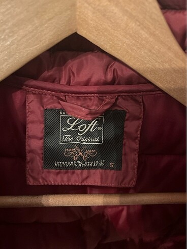 s Beden Bordo şişme mont fit kesim