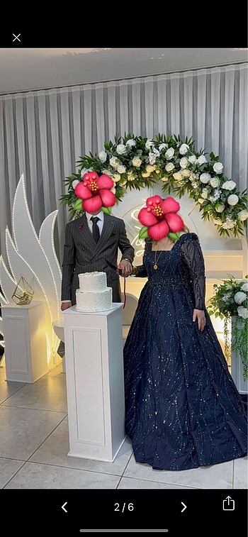 Diğer Lacivert Elbise Nişanlık