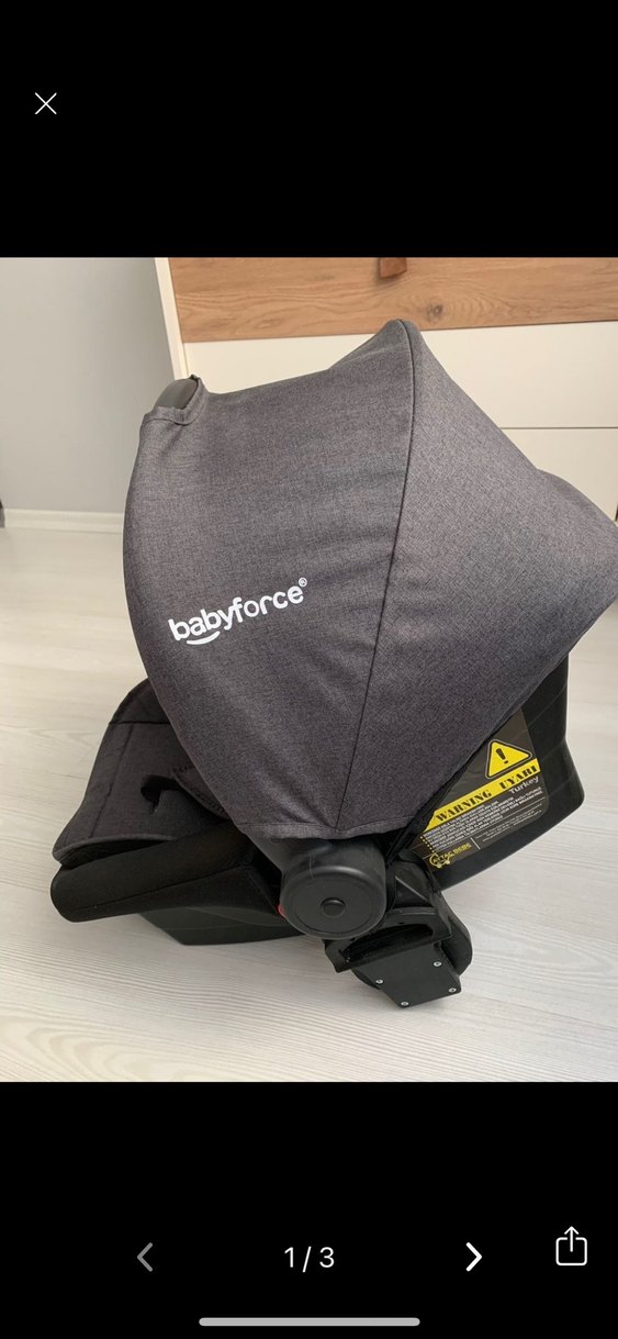 Babforce Siyah Bebek Arabası - Görsel 3