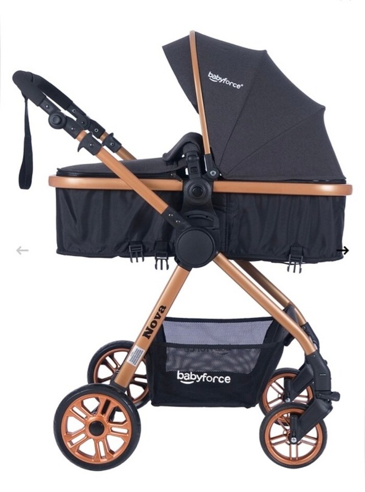 Babforce Siyah Bebek Arabası - Görsel 4