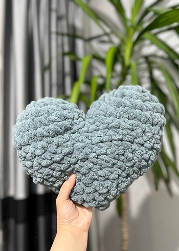 Puffy kalp yastık - Görsel 2